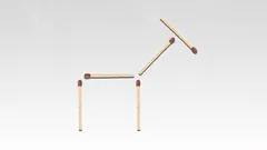 Stačí presunúť jedinú zápalku, aby sa osol prevrátil: vyriešite túto náročnú hlavolam?